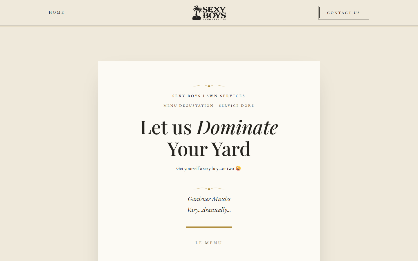Desktop preview of The Tasting Menu